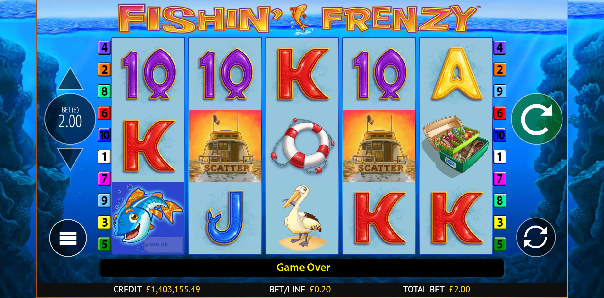 fishin’ frenzy online slot 